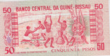 1990 50 PESOS GUINEA BANKNOTE GUINEA BISSAU REF 782 - World Banknotes - Cambridgeshire Coins
