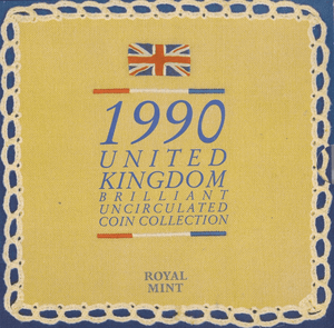 1990 BRILLIANT UNCIRCULATED COIN YEAR SET - Brilliant Uncirculated Year Sets - Cambridgeshire Coins