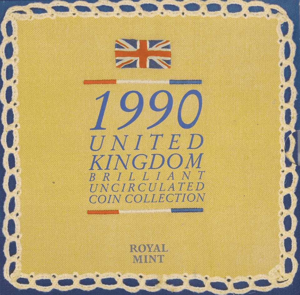 1990 BRILLIANT UNCIRCULATED COIN YEAR SET - Brilliant Uncirculated Year Sets - Cambridgeshire Coins