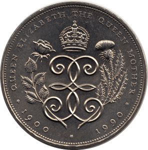 1990 CIRCULATED £5 90th BIRTHDAY QUEEN MOTHER COIN - £5 CIRCULATED - Cambridgeshire Coins