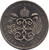 1990 CIRCULATED £5 90th BIRTHDAY QUEEN MOTHER COIN - £5 CIRCULATED - Cambridgeshire Coins