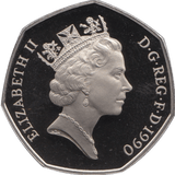 1990 FIFTY PENCE PROOF 50P COIN BRITANNIA - 50p Proof - Cambridgeshire Coins