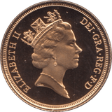 1990 GOLD SOVEREIGN ( PROOF ) - Sovereign - Cambridgeshire Coins