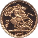 1990 GOLD SOVEREIGN ( PROOF ) - Sovereign - Cambridgeshire Coins