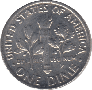 1990 ONE DIME USA PHILADELPHIA MINT - SILVER WORLD COINS - Cambridgeshire Coins