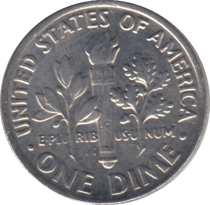 1990 ONE DIME USA PHILADELPHIA MINT - SILVER WORLD COINS - Cambridgeshire Coins