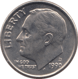 1990 ONE DIME USA - SILVER WORLD COINS - Cambridgeshire Coins