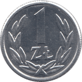1990 ONE ZLOTY POLAND - WORLD COINS - Cambridgeshire Coins