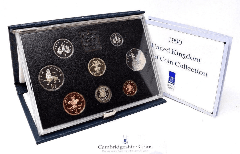 1990 ROYAL MINT PROOF SET - ROYAL MINT PROOF SET - Cambridgeshire Coins