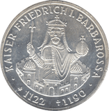 1990 SILVER GERMAN 10 MARK - SILVER WORLD COINS - Cambridgeshire Coins