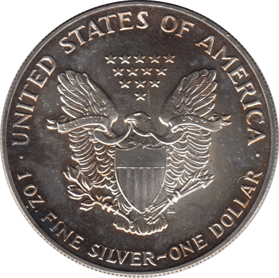 1990 SILVER LIBERTY DOLLAR USA - SILVER WORLD COINS - Cambridgeshire Coins