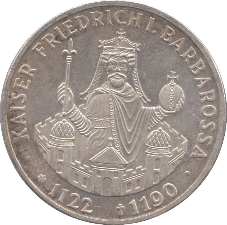 1990 SILVER TEN MARK GERMANY - SILVER WORLD COINS - Cambridgeshire Coins
