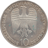 1990 SILVER TEN MARK GERMANY - SILVER WORLD COINS - Cambridgeshire Coins
