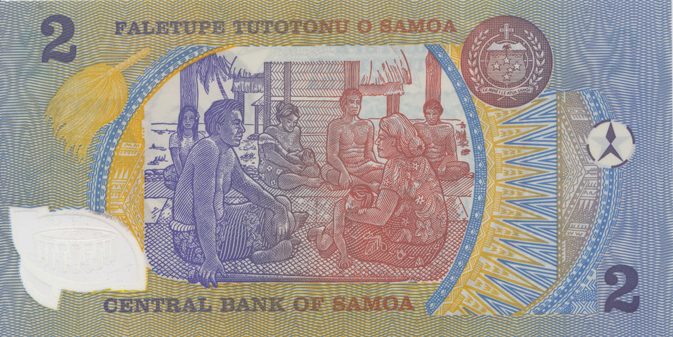 1990 TWO TALO BANKNOTE SAMOA REF 1193 - World Banknotes - Cambridgeshire Coins