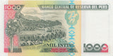 1991 1000 ORO BANKNOTE PERU REF 1075 - World Banknotes - Cambridgeshire Coins