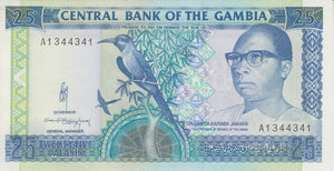 1991-1995 25 DALASIS BANKNOTE GAMBIA REF 756 - World Banknotes - Cambridgeshire Coins