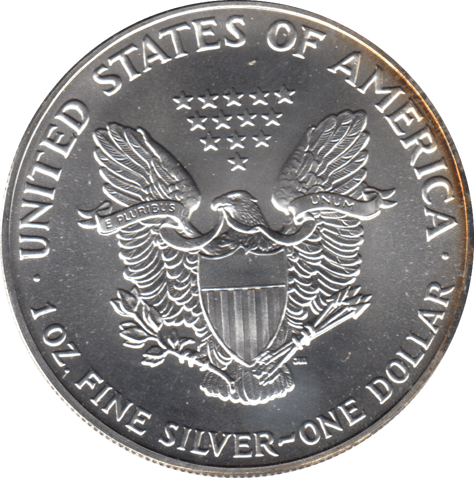 1991 AMERICAN EAGLE SILVER DOLLAR USA - SILVER WORLD COINS - Cambridgeshire Coins