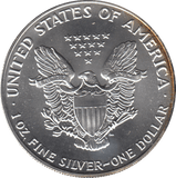 1991 AMERICAN EAGLE SILVER DOLLAR USA - SILVER WORLD COINS - Cambridgeshire Coins
