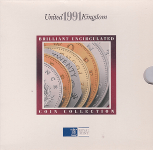 1991 BRILLIANT UNCIRCULATED COIN YEAR SET - Brilliant Uncirculated Year Sets - Cambridgeshire Coins