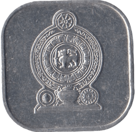1991 FIVE CENTS SRI LANKA - WORLD COINS - Cambridgeshire Coins