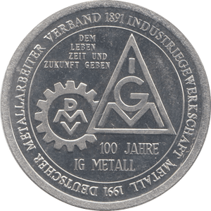 1991 GERMANY COMMEMORATIVE MEDALLION - WORLD COINS - Cambridgeshire Coins