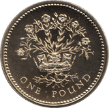 1991 ONE POUND £1 IRELAND FLAX BRILLIANT UNCIRCULATED BU - £1 BU - Cambridgeshire Coins