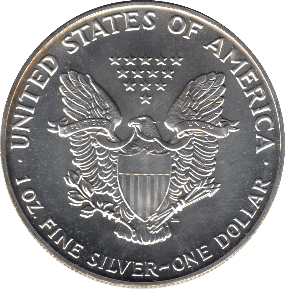 1992 AMERICAN EAGLE SILVER DOLLAR USA - SILVER WORLD COINS - Cambridgeshire Coins
