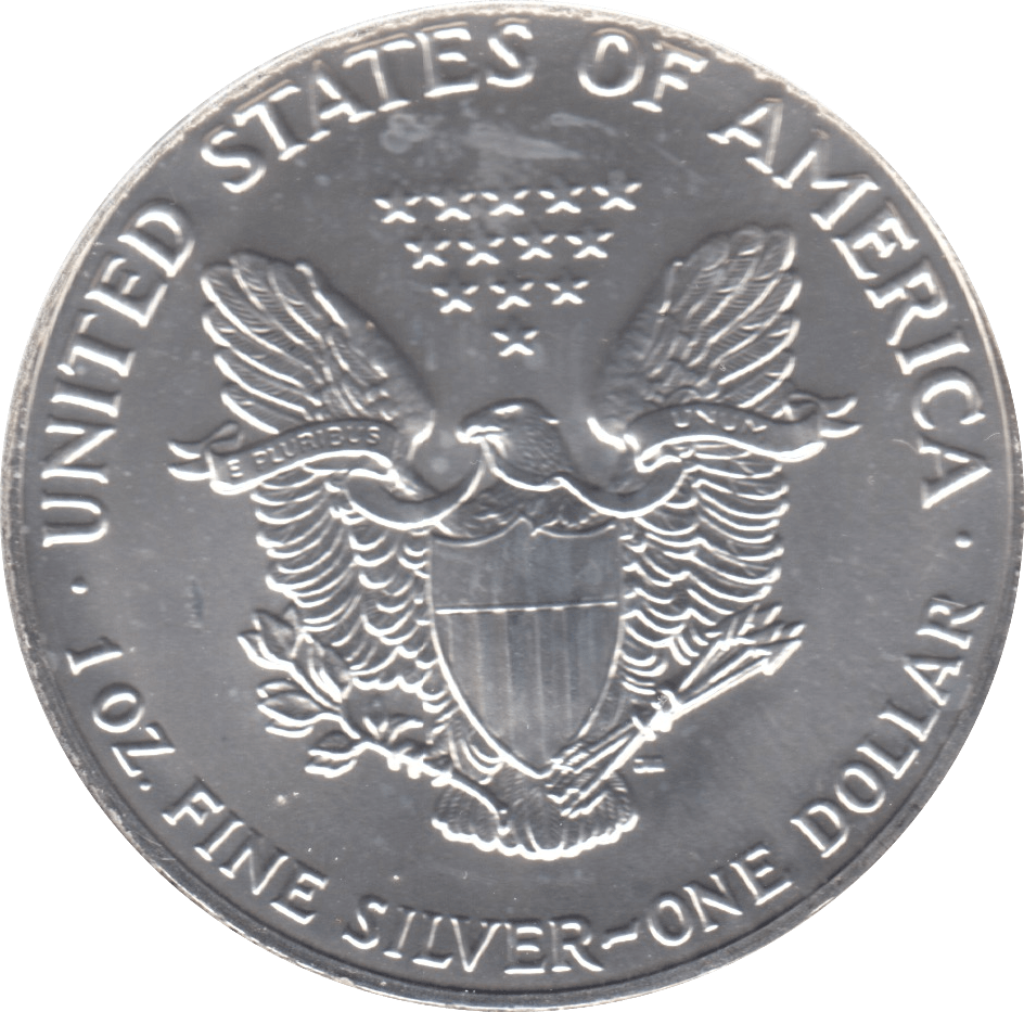 1992 AMERICAN EAGLE SILVER DOLLAR USA - SILVER WORLD COINS - Cambridgeshire Coins