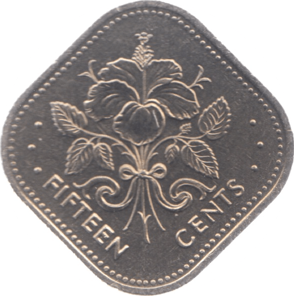 1992 BAHAMAS 15 CENTS ( UNC ) - WORLD COINS - Cambridgeshire Coins