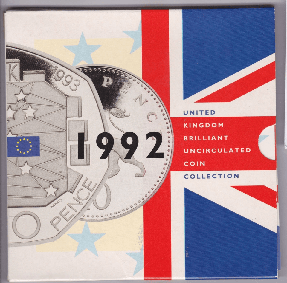 1992 BRILLIANT UNCIRCULATED COIN YEAR SET - Brilliant Uncirculated Year Sets - Cambridgeshire Coins
