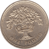 1992 CIRCULATED £1 ENGLISH Oak - £1 CIRCULATED - Cambridgeshire Coins