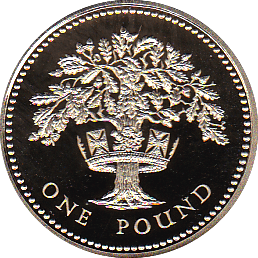 1992 ONE POUND PROOF ENGLISH OAK - £1 Proof - Cambridgeshire Coins