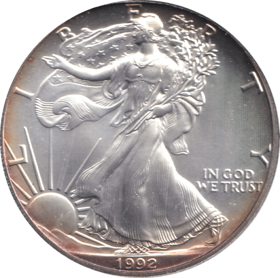 1992 SILVER LIBERTY DOLLAR USA - Cambridgeshire Coins