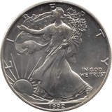 1992 SILVER LIBERTY DOLLAR USA - SILVER WORLD COINS - Cambridgeshire Coins