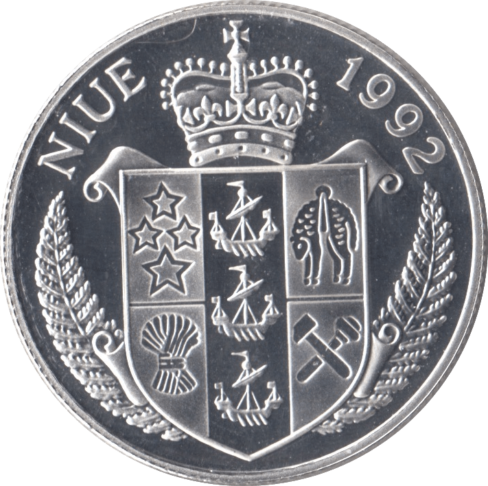 1992 SILVER PROOF 5 DOLLARS NIUE ISLANDS 925 SILVER - SILVER WORLD COINS - Cambridgeshire Coins