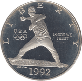 1992 SILVER USA PEACE DOLLAR - SILVER WORLD COINS - Cambridgeshire Coins