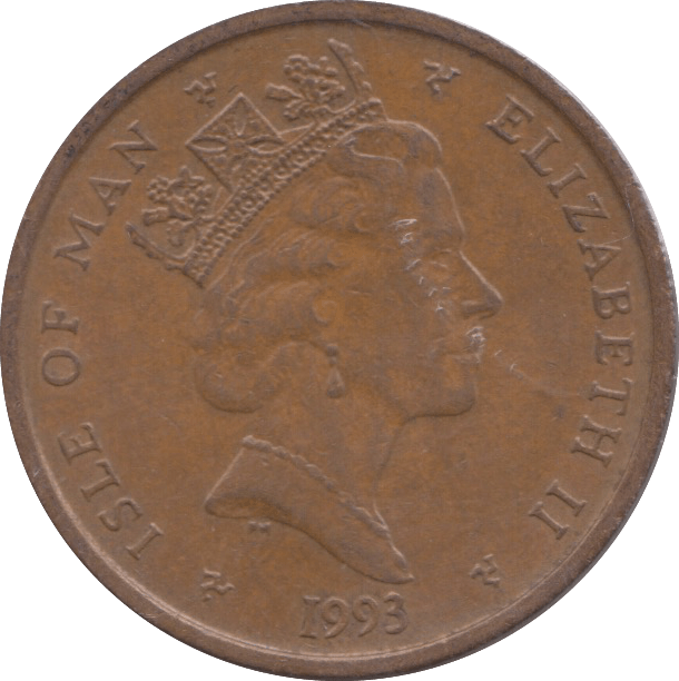 1993 2 PENCE ISLE OF MAN - WORLD COINS - Cambridgeshire Coins