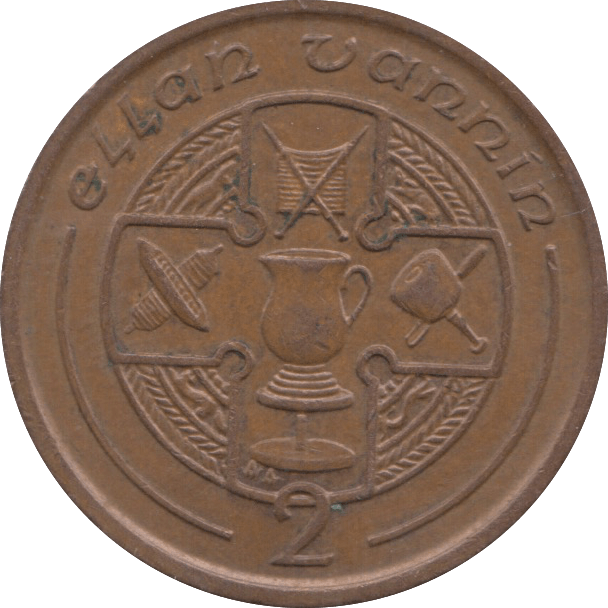 1993 2 PENCE ISLE OF MAN - WORLD COINS - Cambridgeshire Coins