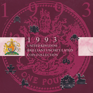 1993 BRILLIANT UNCIRCULATED COIN YEAR SET - Brilliant Uncirculated Year Sets - Cambridgeshire Coins