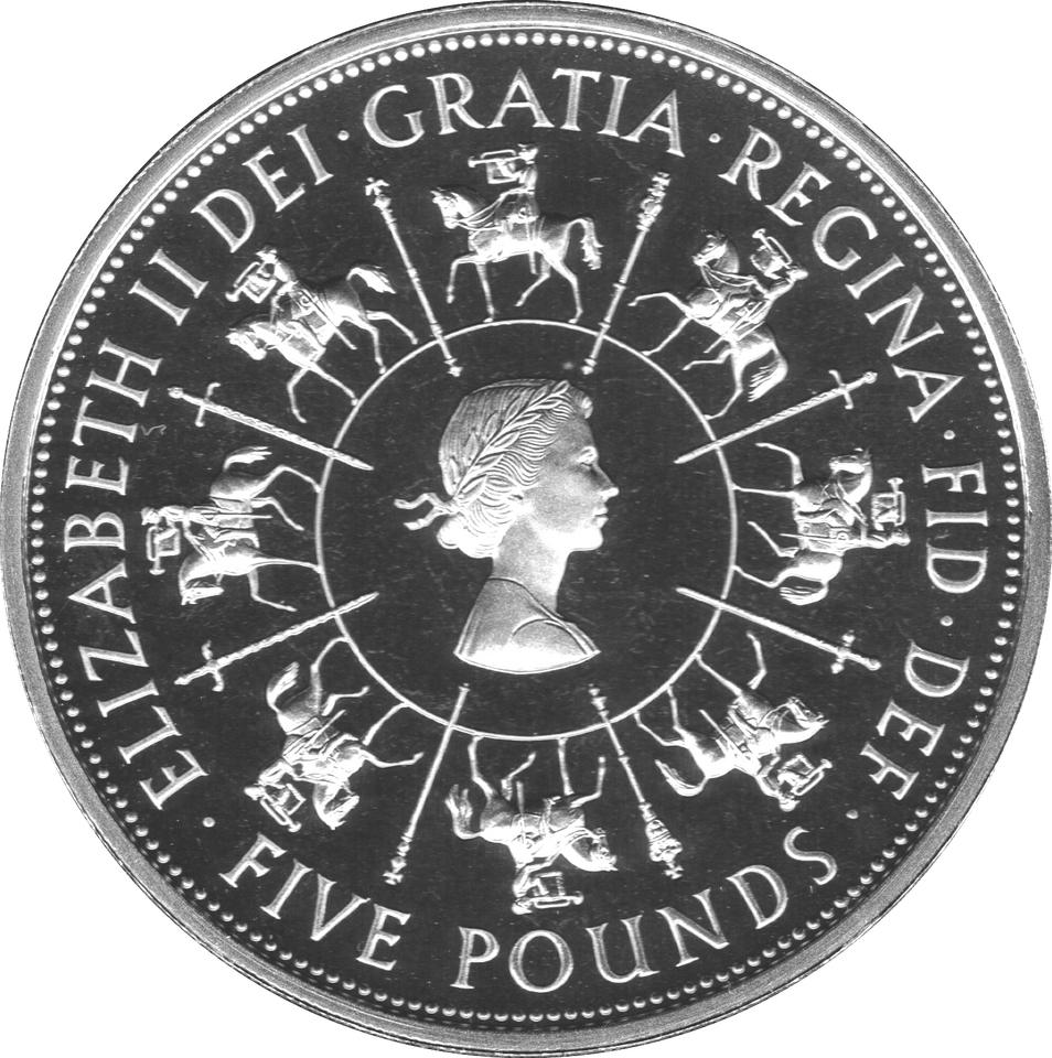 1993 CIRCULATED £5 40th ANNIVERSARY OF THE CORONATION COIN - £5 CIRCULATED - Cambridgeshire Coins