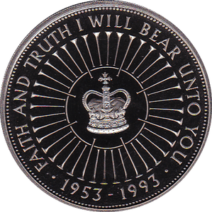 1993 FIVE POUND £5 PROOF COIN ST EDWARDS CROWN - £5 Proof - Cambridgeshire Coins