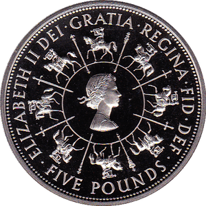 1993 FIVE POUND PROOF £5 ST EDWARDS CROWN - Cambridgeshire Coins
