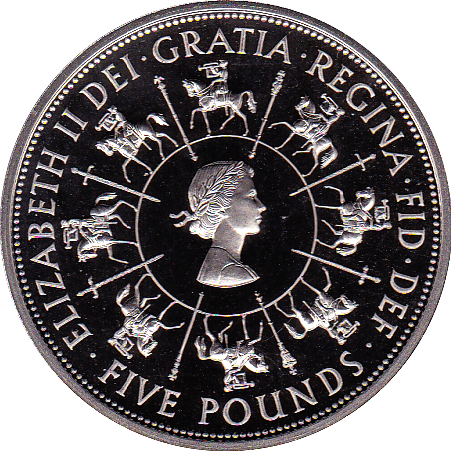 1993 FIVE POUND PROOF £5 ST EDWARDS CROWN - Cambridgeshire Coins