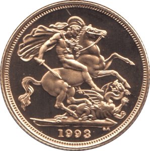 1993 GOLD SOVEREIGN ( PROOF ) - Sovereign - Cambridgeshire Coins