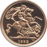 1993 GOLD SOVEREIGN ( PROOF ) - Sovereign - Cambridgeshire Coins
