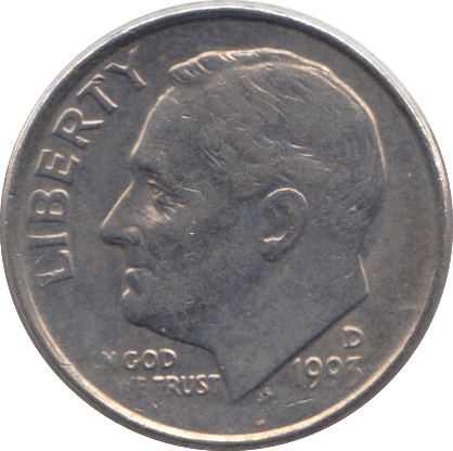 1993 ONE DIME USA - SILVER WORLD COINS - Cambridgeshire Coins