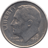 1993 ONE DIME USA - SILVER WORLD COINS - Cambridgeshire Coins