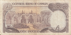 1993 ONE POUND BANKNOTE CYPRUS REF 1116 - World Banknotes - Cambridgeshire Coins