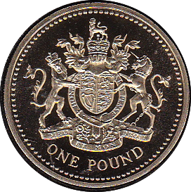 1993 ONE POUND PROOF £1 ROYAL ARMS - £1 Proof - Cambridgeshire Coins
