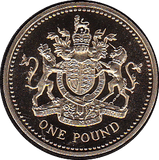 1993 ONE POUND PROOF £1 ROYAL ARMS - £1 Proof - Cambridgeshire Coins